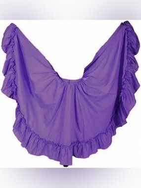 Mexican Folklorico Purple Doble Vuelo Skirt